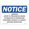 Signmission OSHA Notice, 5" Height, Danger Entry Is Prohibited When Hydrotester Sign, 7" X 5", Landscape OS-NS-D-57-L-10904 - alternate 1